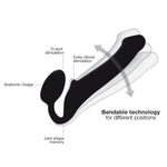 Strap-on-Me Double Ended Vibe Remote Control - Large - Black - RodeoH