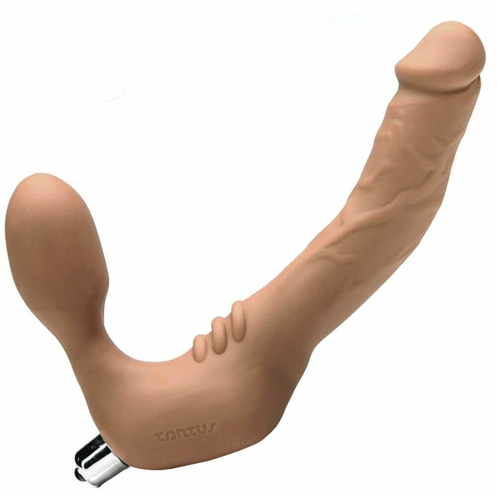 Tantus Real Slim Strapless™ Strap On - Double-Ended Share Dildo - RodeoH