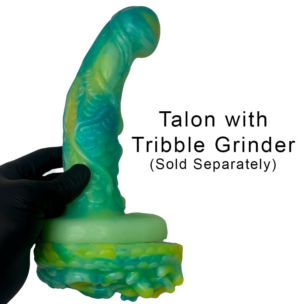 Tribble Silicone Grinder with Vibe Opening - Greenglow - RodeoH