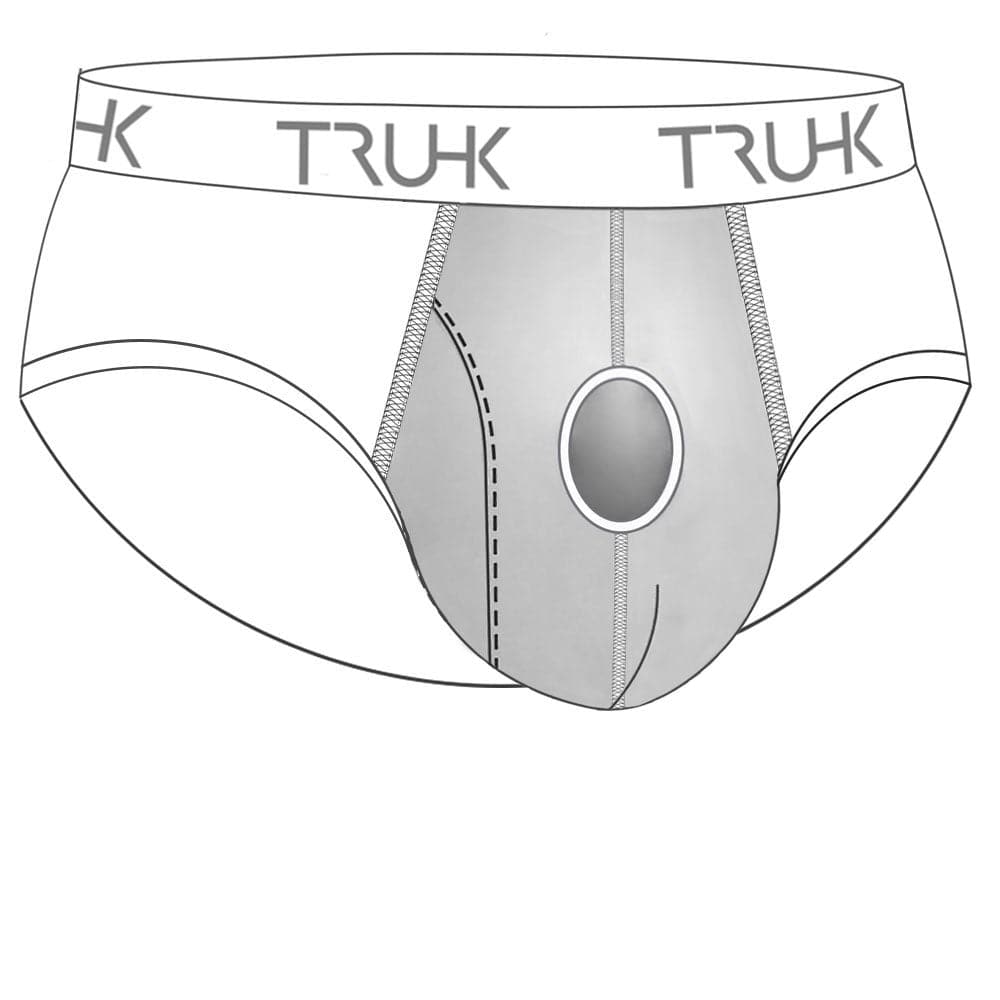 TRUHK Classic Brief STP/Packing Underwear - Side Opening - Gray - RodeoH