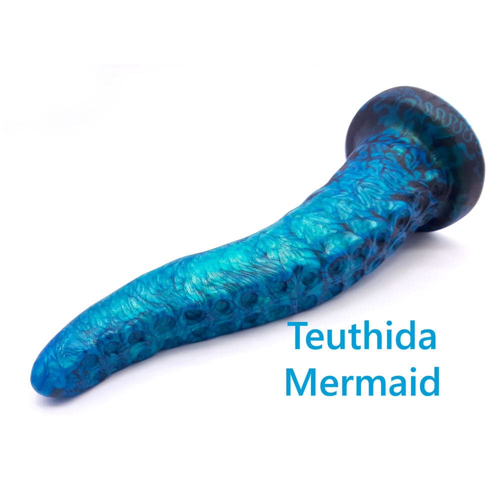8" Teuthida - Large - Silicone Tentacle Dildo by Uberrime - Mermaid