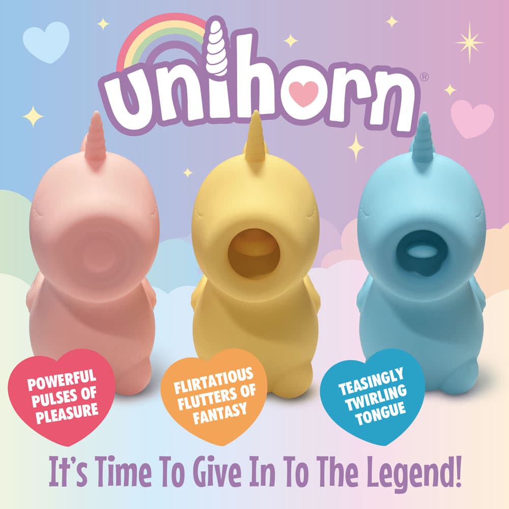 Unihorn Heart Throb Pulsing Clitoral Stimulator - RodeoH