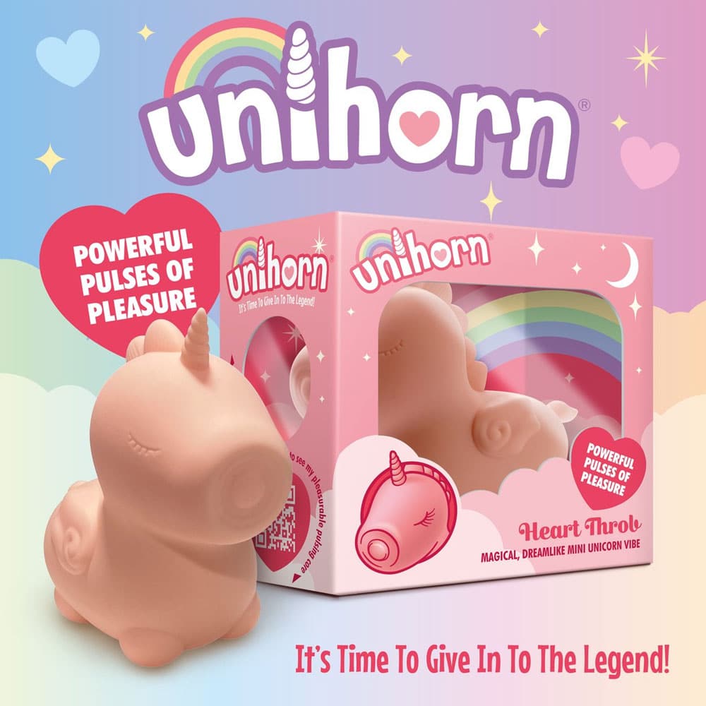 Unihorn Heart Throb Pulsing Clitoral Stimulator - RodeoH