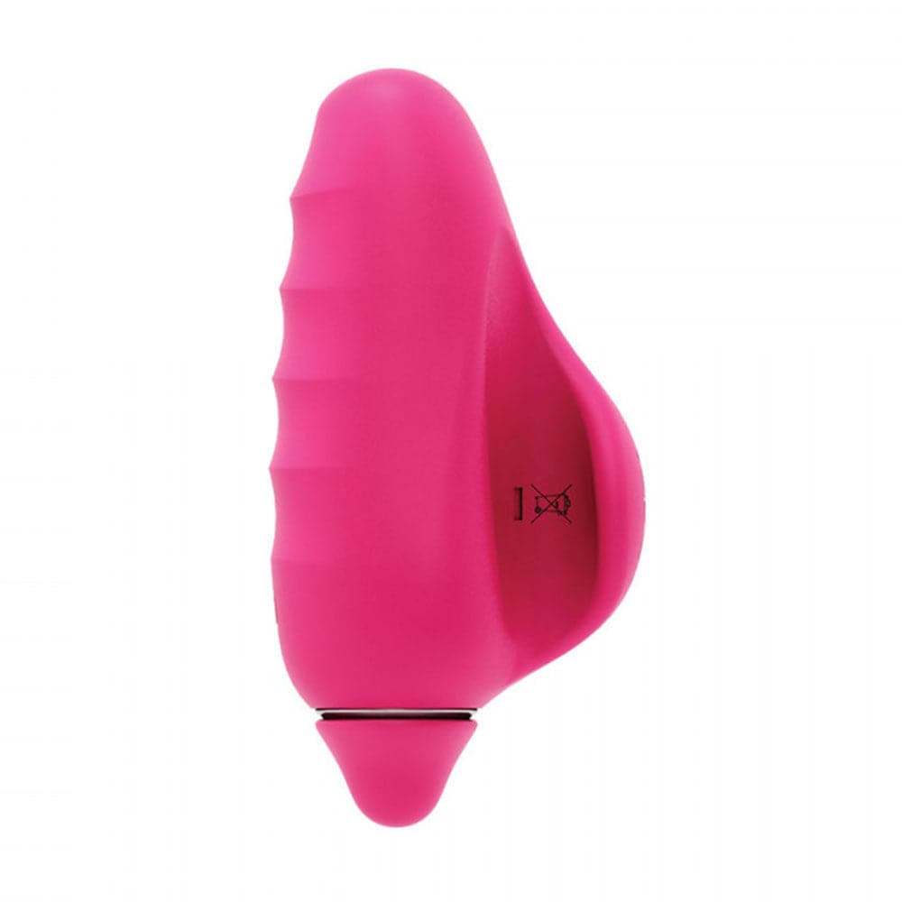 VIVI Rechargeable Silicone Finger Vibrator - Hot Pink - RodeoH