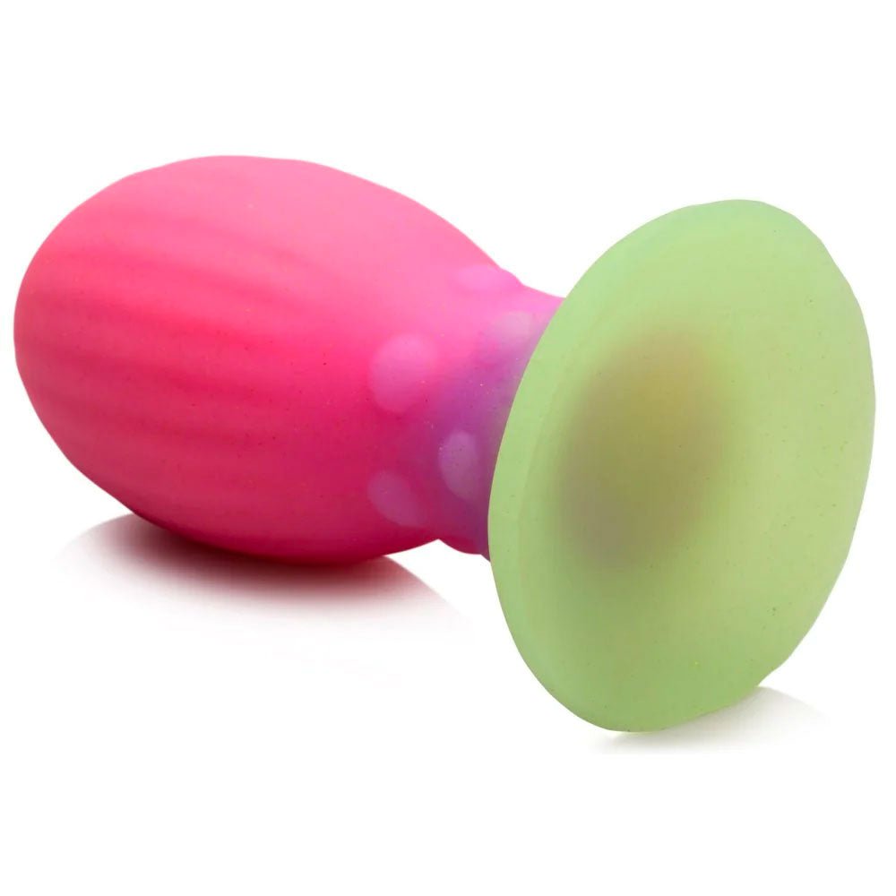 Xeno Egg Glow In The Dark Silicone Egg - Pink, Purple & Green - RodeoH